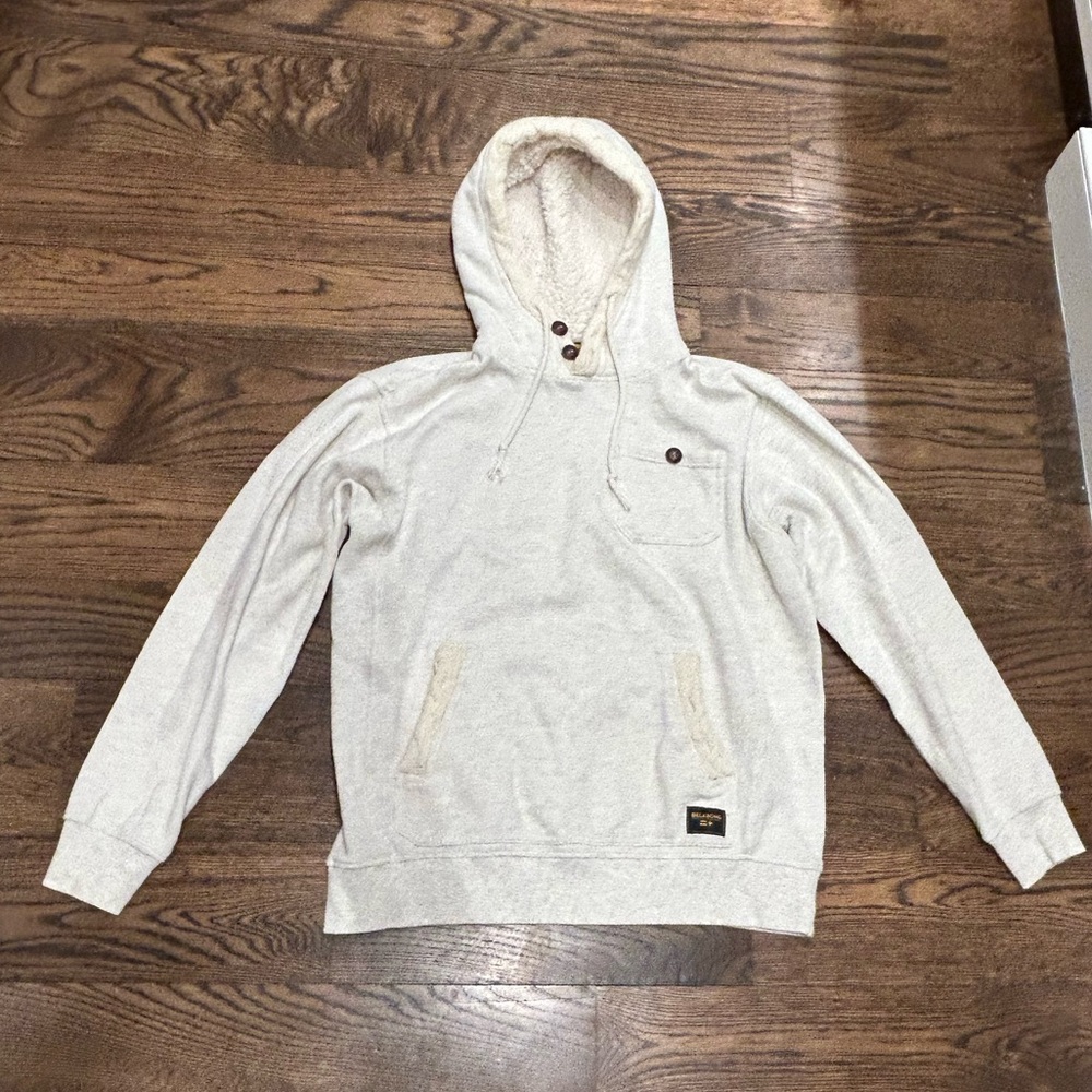 Billabong Oatmeal Heather Textured Hooded Sweatshirt
